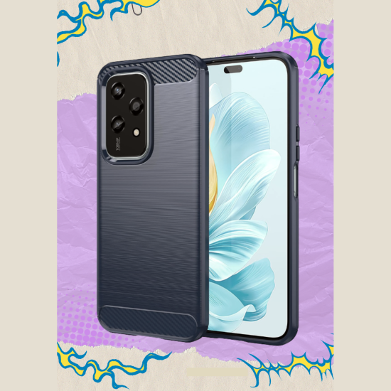 Θήκη Honor 200 Lite Techsuit Carbon Silicone Σιλικόνης - Blue (5949419165878)