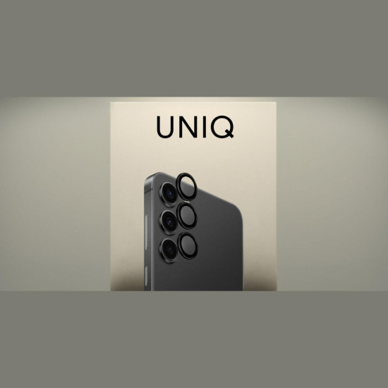 Tempered Glass Samsung Galaxy S26 / S26 Plus Uniq Optix AluGuard Αντιχαρακτικό Γυαλί Προστασίας με Αλουμίνιο για Φακό Κάμερας - Midnight Black (UNIQ-GS26-26P-ALENSBLK)