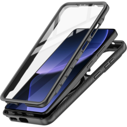 Θήκη Samsung Galaxy S26 Ultra Tech-Protect Defense Ημιδιάφανη Full Body 360° με MagSafe - Matte Black (5906302390236)