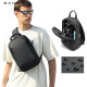 Τσαντάκι Στήθους Bange 3077 Πλάτης / Χιαστί Crossbody 7.5L - Black