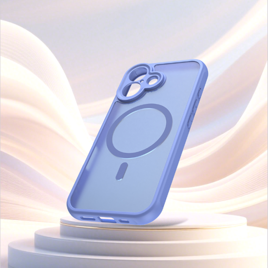 Θήκη iPhone 16 Techsuit HaloFrost II MagSafe Σκληρή Ημιδιάφανη με MagSafe - Sky Blue (5949419326019)