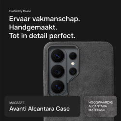 Θήκη Samsung Galaxy S26 Ultra Rosso Avanti Back Cover από Premium Alcantara με MagSafe - Gray (8719246549328)