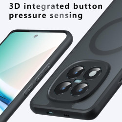 Θήκη Xiaomi Redmi Note 15 Pro 4G Techsuit PureFrost Σκληρή Ημιδιάφανη με MagSafe - Frosted Black (5949419360389)