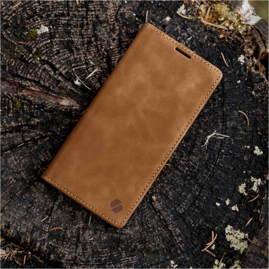 Θήκη Samsung Galaxy S26 Ultra Spacecase Wallet Πορτοφόλι - Light Brown (5905719139926)