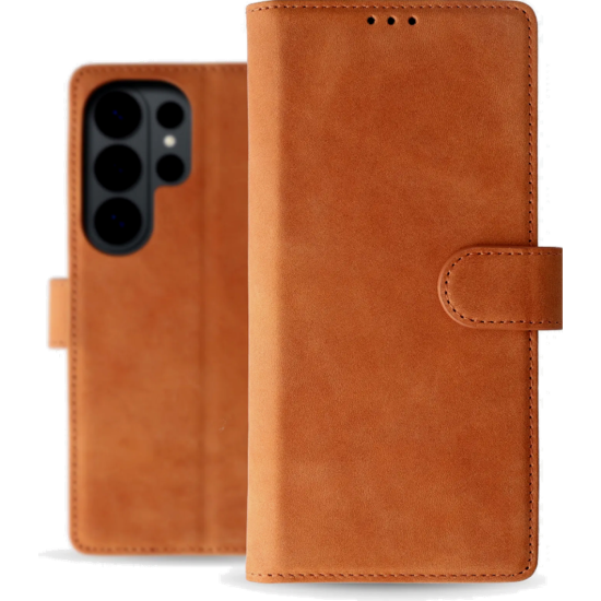 Θήκη Samsung Galaxy S26 Ultra Rosso Deluxe Δερμάτινο Πορτοφόλι - Brown (8719246540646)