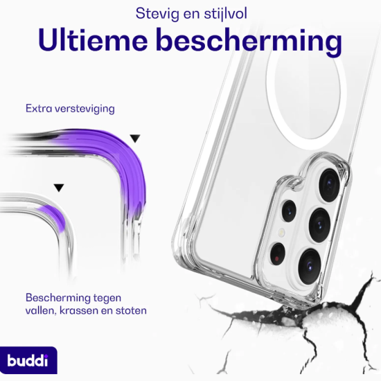 Θήκη Samsung Galaxy S26 Ultra Buddi Core Σκληρή Διάφανη με MagSafe - Clear (8719246544231)