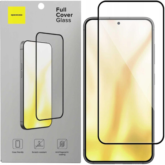 Tempered Glass Samsung Galaxy S26 Plus Spacecase Full Cover Glass Full Face Αντιχαρακτικό Γυαλί Προστασίας Οθόνης - Black (5905719139407)