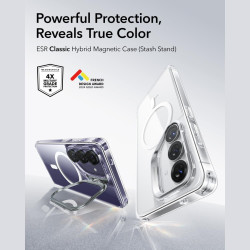 Θήκη Samsung Galaxy S26 Plus ESR Classic Hybrid Magnetic with Stash Stand Ανθεκτική με MagSafe & Kickstand - Clear (4894240295939)