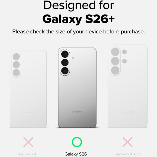 Θήκη Samsung Galaxy S26 Plus Ringke Fusion Ανθεκτική Σκληρή με TPU Bumper - Matte Clear (8800328814998)