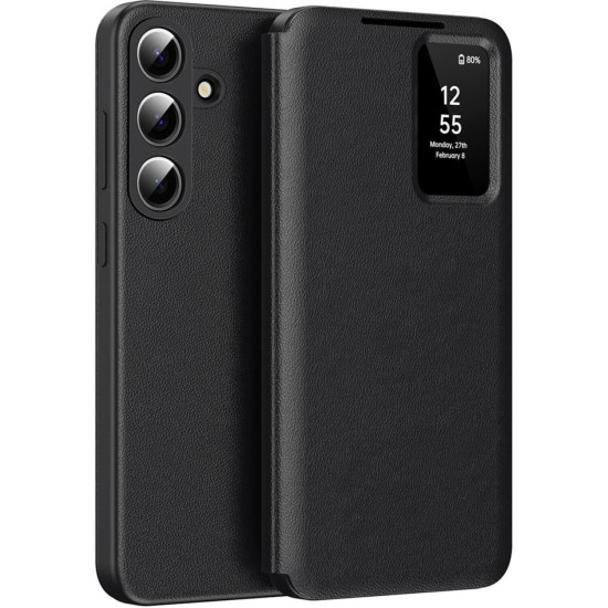 Θήκη Samsung Galaxy S26 Techsuit SmartView Series Flip με Ενεργό Πορτάκι - Black (5949419357006)