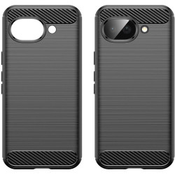 Θήκη Google Pixel 10a Techsuit Carbon Silicone Σιλικόνης - Black (5949419354852)