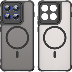 Θήκη Motorola Edge 70 Techsuit HaloFrost II MagSafe Σκληρή Ημιδιάφανη με MagSafe - Black (5949419348714)