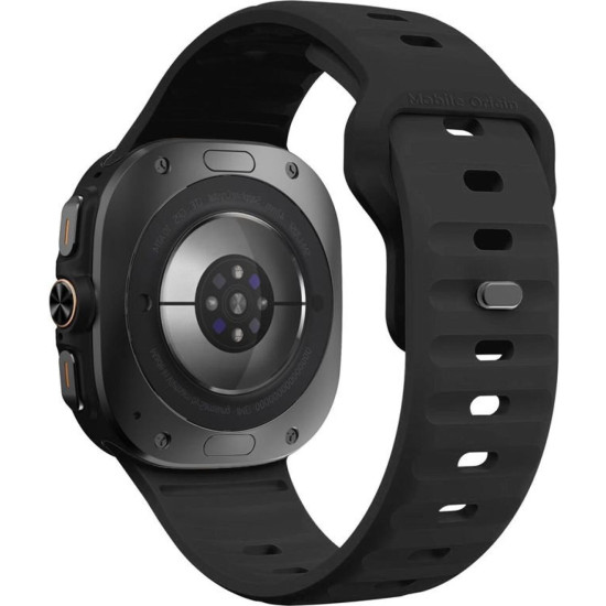 Λουράκι Samsung Galaxy Watch Ultra 2025 / 2024 47mm Mobile Origin Easy Strap Σιλικόνης - Black (MO-SGWU-BLK)