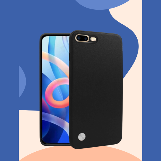 Θήκη iPhone 8 Plus / 7 Plus Bodycell Vegan Cover Σκληρή - Black (5206015076053)