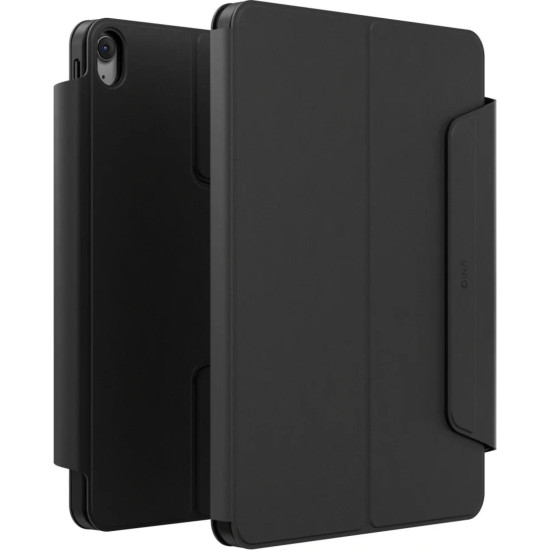 Θήκη iPad Air 7 2025 11" / Air 6 2024 11" / Air 5 2022 10.9" / Air 4 2020 10.9" Uniq Rovus SnapMount Περιστρεφόμενη & Αποσπώμενη με Υποδοχή Apple Pencil & Μαγνητική Πλάκα - Dallas Black (UNIQ-PDA11(M3)-ROVSNDBLK)