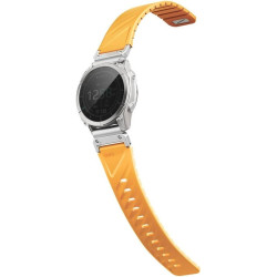 Λουράκι Garmin Watch 26mm Uniq Fluo από Αδιάβροχη Σιλικόνη & Ανοξείδωτο Ατσάλι - Pale Orange (UNIQ-26MM-FLUOPORG)