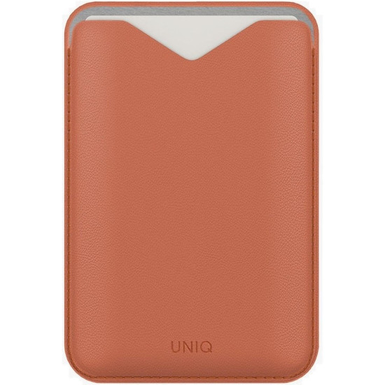 Universal Θήκη Uniq Lyden Evo MagSafe Πορτοφόλι για Κάρτες με Αναδιπλούμενη Βάση από Δέρμα Vegan - Terracotta (UNIQ-LYDENEVO-TERRCTA)