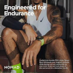 Λουράκι Apple Watch Ultra/SE/11/10/9/8/7/6/5/4 (49/46/45/44mm) Nomad Tempo Band Αδιάβροχο FKM & Αλουμίνιο - Lumen (NM011420858)
