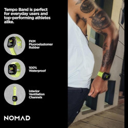 Λουράκι Apple Watch Ultra/SE/11/10/9/8/7/6/5/4 (49/46/45/44mm) Nomad Tempo Band Αδιάβροχο FKM & Αλουμίνιο - Lumen (NM011468858)