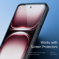 Premium Ημιδιάφανη Σκληρή Θήκη - Oppo Reno12 - DuxDucis Aimo Series - Black (6934913005798)