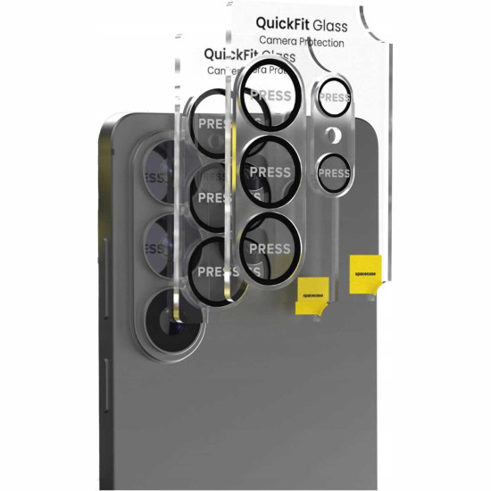 Tempered Glass Samsung Galaxy S26 Ultra Spacecase QuickFit Camera Glass Αντιχαρακτικό Γυαλί Προστασίας για Φακό Κάμερας 2 Τεμάχια - Black (5905719139322)
