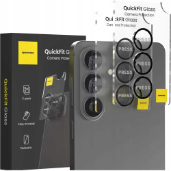 Tempered Glass Samsung Galaxy S26 / S26 Plus Spacecase QuickFit Camera Glass Αντιχαρακτικό Γυαλί Προστασίας για Φακό Κάμερας 2 Τεμάχια - Black (5905719139346)