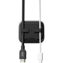 Οργανωτής Καλωδίων Spigen LD103 Magnetic Cable Holder Μαγνητική Βάση 2 Θέσεων από Αντιολισθητική Σιλικόνη - Black (APP11145)