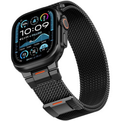 Λουράκι Apple Watch Ultra/SE/11/10/9/8/7/6/5/4 (49/46/45/44mm) Tech-Protect Milano Vanguard Μεταλλικό Μαγνητικό - Black (5906302339846)