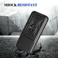 Θήκη Realme 16 Pro Plus Techsuit CamShield Ανθεκτική με Κάλυμμα για την Κάμερα & Μεταλλικό Ring Holder - Black (5949419361737)