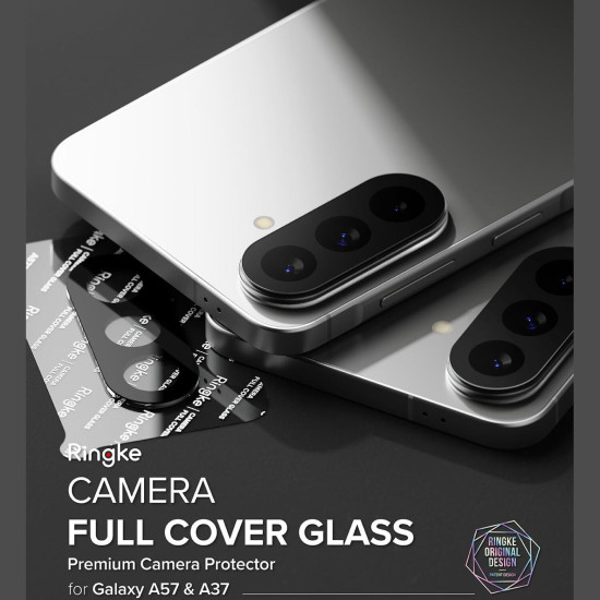Tempered Glass Samsung Galaxy A57 / A37 Ringke Camera Protector Full Cover Glass Αντιχαρακτικό Γυαλί Προστασίας για Φακό Κάμερας 2 Τεμάχια - Black (8800328818200)
