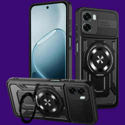 Θήκη Oppo A6x Techsuit RuggedCam Ανθεκτική με KickStand & MagSafe - Black (5949419362161)