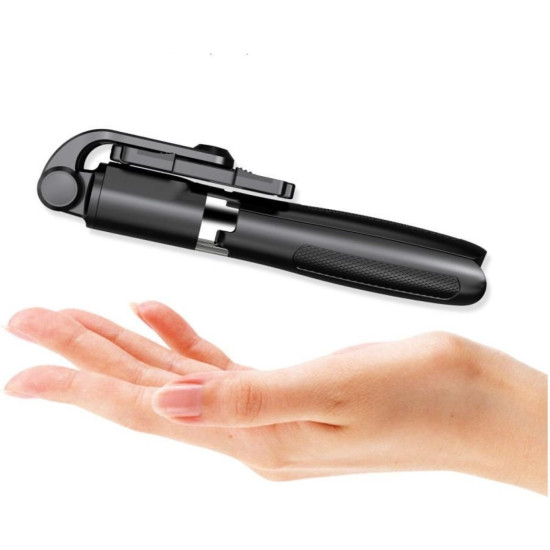 Τρίποδο Tech-Protect L01S Selfie Stick για Κινητά Ασύρματο με Bluetooth & Τηλεχειριστήριο - Black (0795787711484)