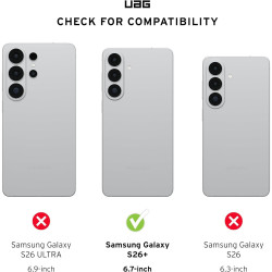 Θήκη Samsung Galaxy S26 Plus UAG Pathfinder Clear Ανθεκτική με MagSafe - Ash / Black (214527113140)