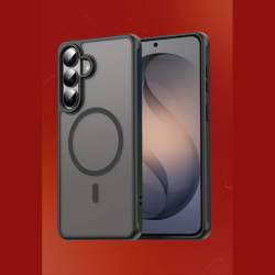 Θήκη Samsung Galaxy A57 Bodycell MagSafe Backcover Σκληρή Ημιδιάφανη με MagSafe - Matte Black (5206015083846)