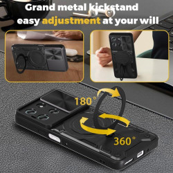 Θήκη Motorola Moto G77 / G67 Techsuit CamGuard Pro με Κάλυμμα για την Κάμερα & Μεταλλικό KickStand - Black (5949419361263)