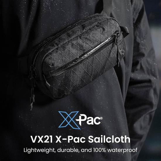Τσαντάκι Tomtoc Aviator-T35 X-Pac Sling Chest Bag Ώμου / Χιαστί Crossbody Αντικλεπτικό με RFID 3.5L - Black (T35M1D1)