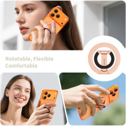 Βάση Στήριξης Tech-Protect MMR400 Μαγνητικό MagSafe Phone Ring με Επιπλέον Αυτοκόλλητο Δακτύλιο MagSafe - Rose Gold (5906302335978)