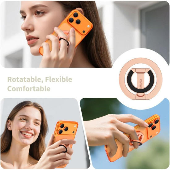 Βάση Στήριξης Tech-Protect MMR400 Μαγνητικό MagSafe Phone Ring με Επιπλέον Αυτοκόλλητο Δακτύλιο MagSafe - Rose Gold (5906302335978)
