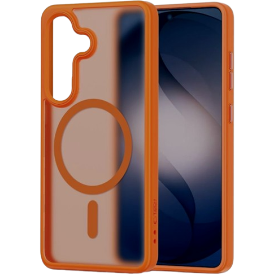 Θήκη Samsung Galaxy S26 Tech-Protect MagMat Σκληρή Ημιδιάφανη με MagSafe - Matte Orange (5906302390748)