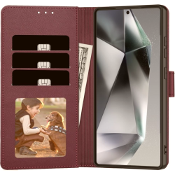 Θήκη Samsung Galaxy A57 Tech-Protect Wallet Πορτοφόλι - Mulberry (5906302392162)