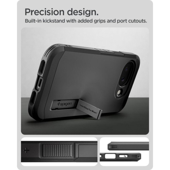 Θήκη Google Pixel 10a Spigen Tough Armor MagFit Ανθεκτική με MagSafe & KickStand - Black (ACS11280)