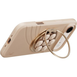 Βάση Στήριξης Uniq Coehl Luna Μαγνητική MagSafe με KickStand / Βεντούζα & Ενσωματωμένο Καθρέφτη - Milk Sand (UNIQ-LUNA-MSAND)