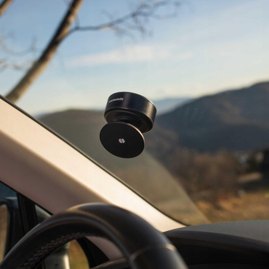 Βάση Κινητών Αυτοκινήτου Spacecase MagAuto S4 με Βεντούζα & MagSafe για Παρμπρίζ και Λείες Επιφάνειες - Black (5905719133047)