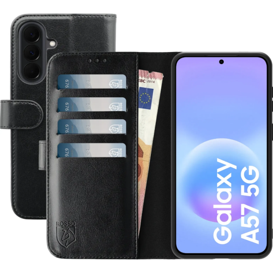 Θήκη Samsung Galaxy A57 Rosso Element PU Πορτοφόλι - Black (8719246558313)