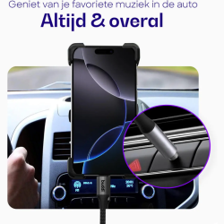 Καλώδιο Ήχου Buddi Flex Lightning (Male) σε AUX Jack 3.5mm (Male) με DAC Τσιπ 200cm 5 Έτη Εγγύηση - Black (8719246551758)