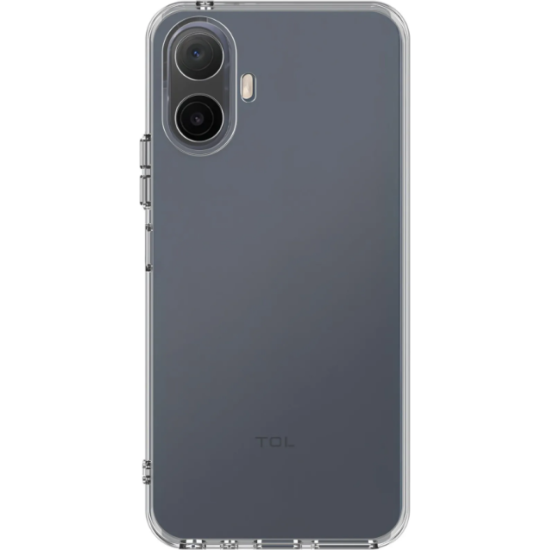 Θήκη & Tempered Glass TCL K70 Vivid Set TPU Clear Case Σετ Διάφανη Σιλικόνης & Full Face Αντιχαρακτικό Γυαλί Προστασίας Οθόνης - Transparent / Black (VIVGGS000028)