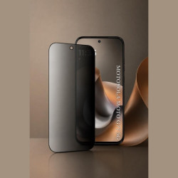Tempered Glass Motorola Moto G77 / G67 Techsuit 111D Privacy Full Glue Full Face Αντιχαρακτικό Γυαλί Προστασίας Απορρήτου Οθόνης - Black (5949419361287)