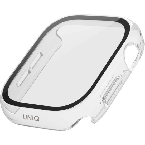 Θήκη Apple Watch 11 / 10 46mm Uniq Nautic Αδιάβροχη με Tempered Glass - Clear (UNIQ-46MM-NAUCLR)