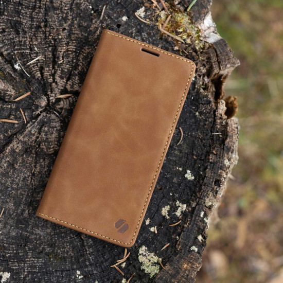 Θήκη Xiaomi Poco X8 Pro Max Spacecase Wallet Πορτοφόλι - Light Brown (5905719141172)