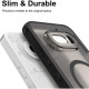 Θήκη Nothing Phone 4a Techsuit HaloFrost II MagSafe Σκληρή Ημιδιάφανη με MagSafe - Black (5949419365223)